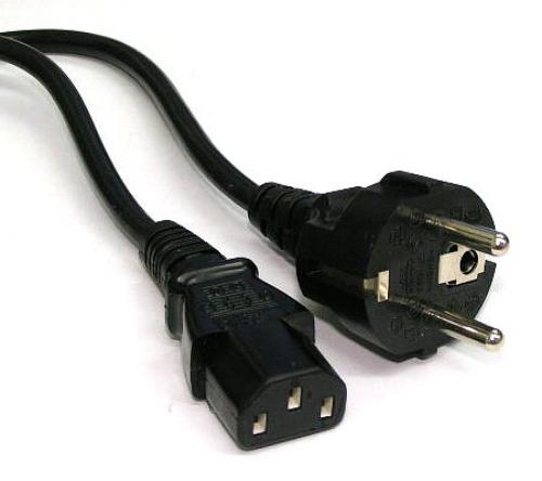 Schuko (Type E, F) to C13 Cable 1.8m